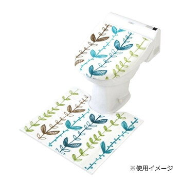 兼用フタカバー&トイレマットの2点セットです。サイズ：トイレマット:奥行き55×60cm、個装サイズ：9×24×34cm重量：個装重量：200g素材・材質：アクリル100%仕様：洗濯可能すべりにくい加工生産国：中国