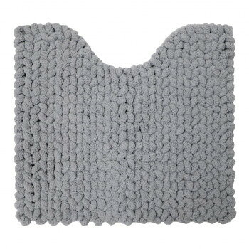 MOU トイレ足元マット グレー 約55×60cm ヨコズナクリエーション