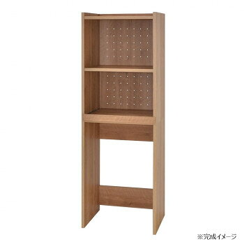 ＜＜ご注意下さい＞＞こちらの商品はメーカーよりお客様へ直接お届けの品になります。 当店での在庫はしておりません。在庫の有無はメーカー在庫のみになりますので、急な欠品や急に廃盤になる可能性がございます。こちらの商品の配送について○北海道・沖縄・離島につきましては、配送不可となりますので予めご了承お願いします。こちらの商品の包装(ラッピング)について○上記の理由(メーカーより直送)により包装はできませんので予めご了承お願いします。こちらの商品の不具合について○お届けしましたこちらの商品に不具合があった場合、商品到着日より1週間以内に当店にご連絡ください。メーカーが直接対応させて頂きます。○お客様がご自身で修理された場合、費用の負担は致しかねますので予めご了承下さい。置き場所に困っていたゴミ箱をすっきり収納できます。足下が片付いて、家事も効率アップします。大型のレンジにも対応する安心サイズです。3段スライドレールの採用で35.5cmを引き出せるようになったスライド棚です。炊飯ジャーの蓋の開閉も楽々です。スツールの収納にも便利です。スライド棚部のバック板は配線コード穴付きです。調理家電の配線に役立ちます。必要工具:プラスドライバー、ゴムハンマー※組立家具を含む木材加工品は、組み立て方や設置環境によってサイズに誤差が生じる場合がございます。サイズ：外寸:幅60.6×奥行46.4×高さ172.5cm、個装サイズ：91×46×21.5cm重量：22kg、個装重量：23000g素材・材質：パーチクルボードプリント化粧繊維板(MDF)仕様：組立式低ホルムアルデヒド仕様配線コード穴:2ケ付き耐荷重天板耐荷重:10kgレンジ台中板耐荷重:25kgスライド棚板耐荷重:10kg付属品：転倒防止バンド生産国：日本