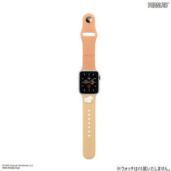 ピーナッツ スヌーピー Apple Watch 42~38mm対応シリコンバンド ベージュ SNGG-154BE