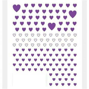 TSUMEKIRA(ツメキラ) ネイルシール es カラーハート PURPLE(紫) ES-CHT-004