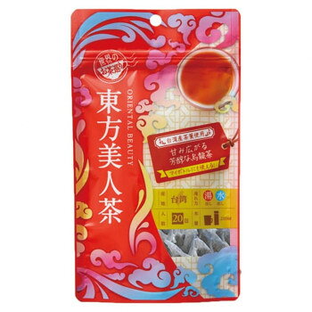 ＜＜ご注意下さい＞＞こちらの商品はメーカーよりお客様へ直接お届けの品になります。 当店での在庫はしておりません。在庫の有無はメーカー在庫のみになりますので、急な欠品や急に廃盤になる可能性がございます。こちらの商品の配送について○北海道・沖縄・離島につきましては、配送不可となりますので予めご了承お願いします。こちらの商品の包装(ラッピング)について○上記の理由(メーカーより直送)により包装はできませんので予めご了承お願いします。こちらの商品の不具合について○お届けしましたこちらの商品に不具合があった場合、商品到着日より1週間以内に当店にご連絡ください。メーカーが直接対応させて頂きます。○お客様がご自身で修理された場合、費用の負担は致しかねますので予めご了承下さい。発酵度は70%程度で、紅茶に近い発酵烏龍茶です。 新芽の部分をウンカという虫に喰わせ、その部分を含んだ一芯三葉を摘み取り、丁寧に製茶されます。別名「白毫烏龍茶」や「香檳烏龍茶」とも呼ばれます。産毛の残る新芽の部分(白毫)が多いもの程高級とされており、東方美人という名はイギリスのビクトリア女王が命名したとも言われています。品種としては、青心大有などがもっとも適していて、夏の時期のみに生産されている貴重なお茶です。蜜のような香りが絶品です。(70?80度のお湯で淹れると美味しくお飲みいただけます)勉強中や仕事中、ティータイムにおすすめです。【おいしいお茶の淹れ方】抽出温度:約80〜85度抽出時間:約2〜3分※二煎目以降は、少しずつ抽出時間を長くしてお飲みください。※賞味期限は90日前後以上分をお届けいたします。※開封後はお早めにお召し上がり下さい。※熱湯で火傷をしないようにご注意ください。内容量：12個セット(5g×20包)サイズ：W130×H235×D55mm(単品)、個装サイズ：33×16×23cm重量：個装重量：1590g仕様：香り:紅茶のような味わい、蜜のような香りシーン:勉強中や仕事中に・ティータイムに賞味期間：製造日より540日生産国：台湾原材料：名称：烏龍茶(東方美人茶)半発酵茶保存方法：直射日光、高温多湿を避けて保存してください。製造（販売）者情報：株式会社Tokyo Tea Trading東京都渋谷区恵比寿4-20-3