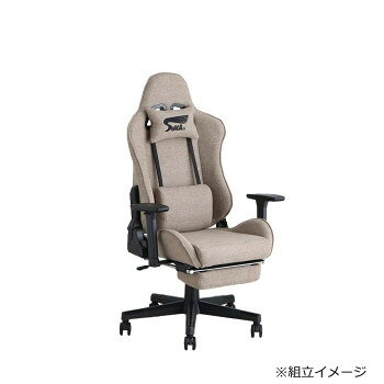 東馬(TOHMA) SeAGA-04 ゲーミングチェア BE ベージュ 54684020 【北海道・沖縄・離島配送不可】