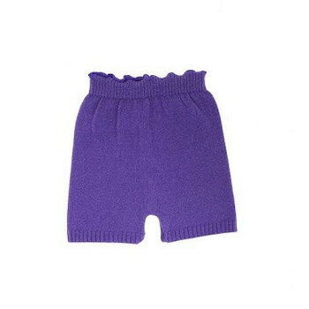 カシミヤ混ニットパンツ M~L パープル 008601321 【沖縄配送不可】