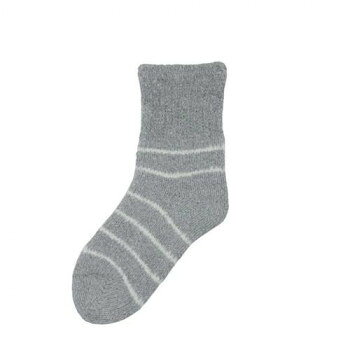 ファノンループソックス タオル靴下 25-27cm グレー 008260824 【沖縄配送不可】