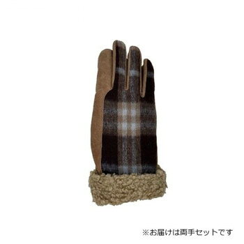 紳士用手袋 豚革コンビ手袋 25cm チャ(4) 001271821