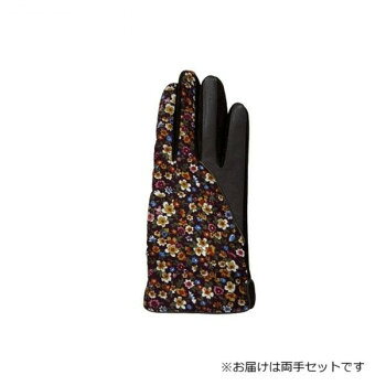 婦人用手袋 羊革コンビ手袋 22cm チョコ 2 001315021 北海道・沖縄・離島配送不可