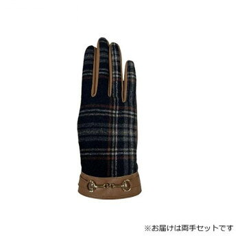 婦人用手袋 羊革コンビ手袋 22cm キャメル(2) 001317121