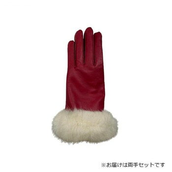 婦人用手袋 羊革 23cm レッド(2) 001318021