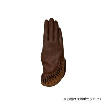 婦人用手袋 羊革 22cm ブラウン(3) 001318721