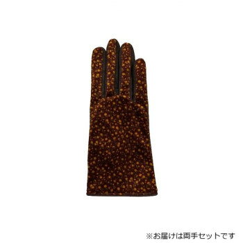 婦人用手袋 コンビ豚革手袋 22cm チャ/チョコ(5) 001320921