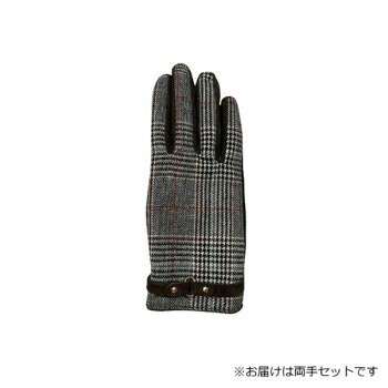 婦人用手袋 豚革コンビ手袋 22cm ダークブラウン(3) 001327221