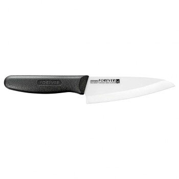 フォーエバー 銀セラミック包丁 両刃 140mm KCW-14 【沖縄配送不可】