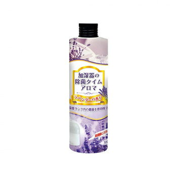 アロマの香りを楽しみながら加湿器内部の雑菌を除去します。【 使用可能な加湿器 】取り外し式タンクに水道水を注ぐ加湿器【 使用できない加湿器 】本体に直接水道水を注ぐポット型スチーム式加湿空気清浄機付き加湿器(ダイキン製・ダイニチ製)サイズ：53×53×180mm、個装サイズ：5×5×6cm重量：個装重量：350g素材・材質：香料、界面活性剤、防腐剤、除菌剤、水仕様：内容量:300ml生産国：日本