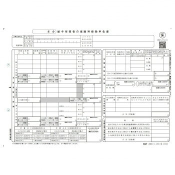 「給与所得者の保険料控等除申告書(一般の生命保険料欄を4行)」用紙、100名分です。※ソフト等への対応は、各ソフト会社へご確認ください。サイズ：個装サイズ：21×30×1cm重量：個装重量：560g仕様：A4判カット紙(100枚入)左2穴(80mm)生産国：日本