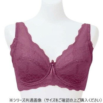 TAMURA yauco 脇高ワイヤー入り フルカップブラジャー YTA22 プラム B85-YTA22-126-B85
