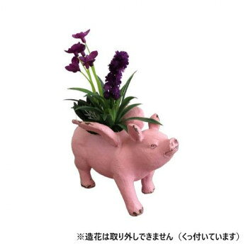 置物 ブタエンジェル アレンジフラワー 1512TWO002 【北海道・沖縄・離島配送不可】