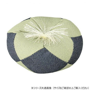 優しい色合いの丸布団です。サイズ：120×120×50mm、個装サイズ：30.0×20.0×15.0cm重量：55g、個装重量：650g素材・材質：生地:ポリエステル・レーヨン房:ナイロン生産国：日本