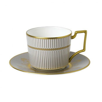 (B) Wedgwood ウェッジウッド アンセミオン グレイ ティー カップ&ソーサー 1054396