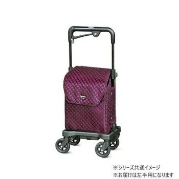＜＜ご注意下さい＞＞こちらの商品はメーカーよりお客様へ直接お届けの品になります。 当店での在庫はしておりません。在庫の有無はメーカー在庫のみになりますので、急な欠品や急に廃盤になる可能性がございます。こちらの商品の配送について○北海道・沖縄・離島につきましては、配送不可となりますので予めご了承お願いします。こちらの商品の包装(ラッピング)について○上記の理由(メーカーより直送)により包装はできませんので予めご了承お願いします。こちらの商品の不具合について○お届けしましたこちらの商品に不具合があった場合、商品到着日より1週間以内に当店にご連絡ください。メーカーが直接対応させて頂きます。○お客様がご自身で修理された場合、費用の負担は致しかねますので予めご了承下さい。たっぷり入るブレーキ付きのショッピングカートです。手元で駐車ブレーキ操作ができます。ボタンを押して高さ6段階調節が可能。開口部が広いため、荷物の出し入れが楽です。レインカバー付きで車体を雨やほこりから守ります。側面のポケットには500mlのペットボトルを入れることができます。たっぷり荷物が入るため、便利なアイテムです。※お届けは左手用になります。※シルバーカー、歩行者、杖の代わりとして使用することはできません。サイズ：幅230×奥行326×高さ648〜860mm、バッグ:幅260×(奥行上180、奥行下190)×高さ360mm、個装サイズ：34×24×68cm重量：2.8kg、個装重量：3600g素材・材質：本体:アルミ・合成樹脂　バッグ:ポリエステル車輪:EVA樹脂(100mm)仕様：SGマーク取得済み積載量:6kg内容量:約16リットル生産国：製造:台湾 組立:日本