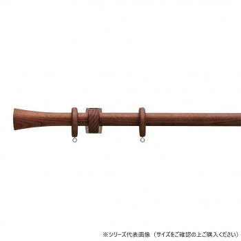 ＜＜ご注意下さい＞＞こちらの商品はメーカーよりお客様へ直接お届けの品になります。 当店での在庫はしておりません。在庫の有無はメーカー在庫のみになりますので、急な欠品や急に廃盤になる可能性がございます。こちらの商品の配送について○北海道・沖縄・離島につきましては、配送不可となりますので予めご了承お願いします。こちらの商品の包装(ラッピング)について○上記の理由(メーカーより直送)により包装はできませんので予めご了承お願いします。こちらの商品の不具合について○お届けしましたこちらの商品に不具合があった場合、商品到着日より1週間以内に当店にご連絡ください。メーカーが直接対応させて頂きます。○お客様がご自身で修理された場合、費用の負担は致しかねますので予めご了承下さい。家具に使われる木材の色からレール色が考えられたカーテンレールです。天然木のアッシュ材を使用しています。木肌は明るさのある淡い黄色味で粗い木目ですが、表面の加工によって美しい本格的な木目に仕上がります。※天然木特有の節や入り皮、斑(ふ)、筋(ステイン)が現れる場合があります。※取付ネジは装飾レールのブラケット用にナベ直径3.5×35mmが付属しています。サイズ：3.10m、個装サイズ：15×157×12cm重量：個装重量：2620g素材・材質：ポール・キャップ・ブラケット:天然木(アッシュ)リングランナー:天然木(アカシア)仕様：ウォールナット仕上げセット内容：ポール1.55m2本(ジョイントネジ1個)キャップ2個リングランナー36個シングルブラケット3個取付ネジ生産国：日本