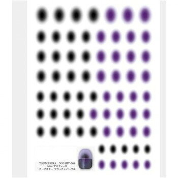 TSUMEKIRA(ツメキラ) ネイルシール hitoプロデュース チークカラーブラック×パープル NN-HIT-004