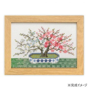 オリムパス クロス・ステッチキット 「12ヶ月のBONSAI」マリー・カトリーヌコレクション 2月 紅白梅 7613 【沖縄配送不可】