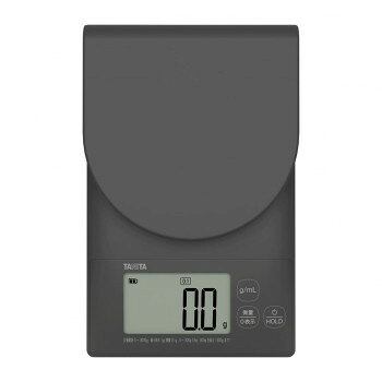 TANITA タニタ 洗えるスケール チャコールグレー KW-221-GY