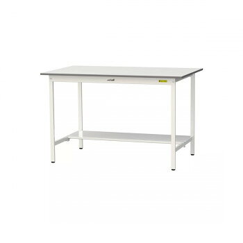 山金工業(YamaTec) SUPH-1590T-WW ワークテーブル150シリーズ 固定式 (H950mm) 1500×900mm (半面棚板付) 