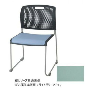 ＜＜ご注意下さい＞＞こちらの商品はメーカーよりお客様へ直接お届けの品になります。 当店での在庫はしておりません。在庫の有無はメーカー在庫のみになりますので、急な欠品や急に廃盤になる可能性がございます。こちらの商品の配送について○北海道・沖縄・離島につきましては、配送不可となりますので予めご了承お願いします。こちらの商品の包装(ラッピング)について○上記の理由(メーカーより直送)により包装はできませんので予めご了承お願いします。こちらの商品の不具合について○お届けしましたこちらの商品に不具合があった場合、商品到着日より1週間以内に当店にご連絡ください。メーカーが直接対応させて頂きます。○お客様がご自身で修理された場合、費用の負担は致しかねますので予めご了承下さい。8脚までスタッキング可能なミーティングチェアです。【発送に関するご注意】※原則、法人様向けのお届けのみとなります。(個人名および一般住宅へのお届けができかねます)。※ご注文の際は、送り先もしくは備考欄に法人名(屋号)の記載をお願いいたします。記載がない場合、法人名(屋号)が確認でき次第の出荷となるため、通常納期より遅れる可能性がございます。※お客様のご都合によるご注文後の変更・キャンセル・返品・交換はお受けできません。サイズ：W510×D546×H755(SH430)mm、個装サイズ：112×54.6×75.5cm重量：個装重量：15000g素材・材質：背・座:ポリプロピレン(ブラック)座パッド:ビニールレザー張り脚:スチール丸パイプ仕様：完成品【脚】φ12.7mm粉体塗装(ライトグレー)セット内容：5脚セット生産国：日本