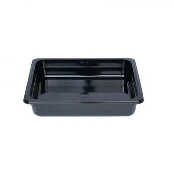 フードパン 1/2 深さ65mm ブラック PLPA8122BK 【沖縄配送不可】