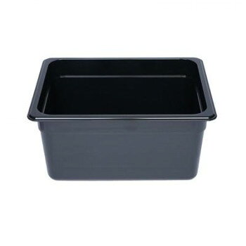 フードパン 1/2 深さ150mm ブラック PLPA8126BK 【沖縄配送不可】