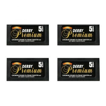 Derby ダービープレミアム 両刃カミソリ(カミソリ替刃) 20枚入