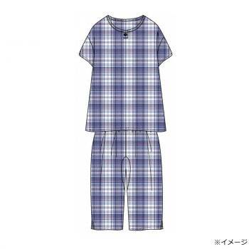 綿100%。マドラスチェックの柄がかわいいパジャマです。半袖のトップスと6分丈のステテコパンツの組み合わせです。※画像はイメージイラストです。実物とは異なる場合がございます。サイズ：LL、個装サイズ：30×20×5cm重量：個装重量：200g素材・材質：綿100%生産国：中国