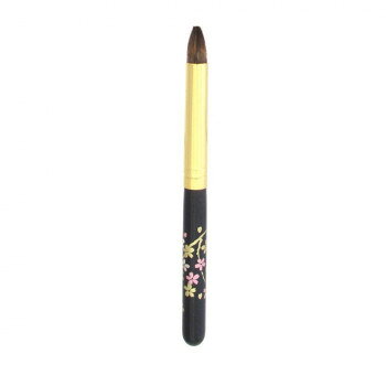 竹宝堂 広島 熊野筆 メイクブラシ アイシャドーブラシ 小桜(黒軸) カナダリス WP S-9
