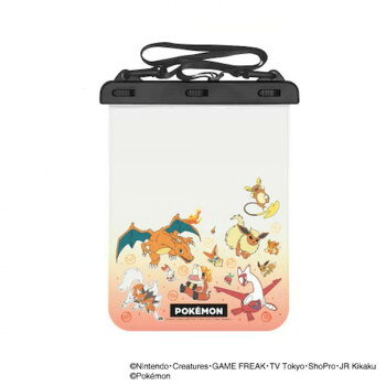 ポケットモンスター タブレット対応 防水ポーチ OR.オレンジ&レッド POKE-969OR 【沖縄配送不可】