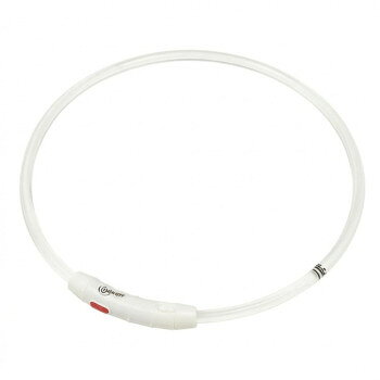 ROOP ループセイフ LED首輪 クリアホワイト 65cm
