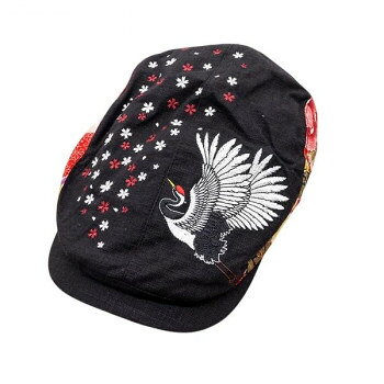 大西賢製販 Ripple 刺繍ハンチング 鶴 黒 H32-SH15 【沖縄配送不可】