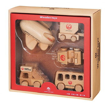 木製ひこうきセット JAL MT523