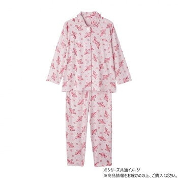ケアファッション ワンタッチのびのびストレッチパジャマ (婦人) ピンク 3L 8004535 【沖縄配送不可】