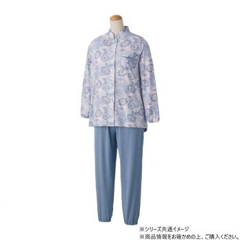 ケアファッション のびのびストレッチホックパジャマ (婦人) パープル 3L 80045415 【沖縄配送不可】
