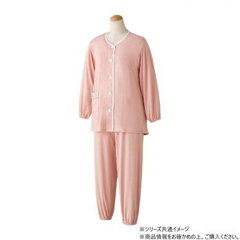ケアファッション 大きめボタンのびのびストレッチパジャマ (婦人) ピンク 3L 8004635 【沖縄配送不可】