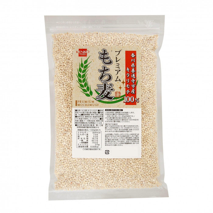 ＜＜ご注意下さい＞＞こちらの商品はメーカーよりお客様へ直接お届けの品になります。 当店での在庫はしておりません。在庫の有無はメーカー在庫のみになりますので、急な欠品や急に廃盤になる可能性がございます。こちらの商品の配送について○北海道・沖縄・離島につきましては、配送不可となりますので予めご了承お願いします。こちらの商品の包装(ラッピング)について○上記の理由(メーカーより直送)により包装はできませんので予めご了承お願いします。こちらの商品の不具合について○お届けしましたこちらの商品に不具合があった場合、商品到着日より1週間以内に当店にご連絡ください。メーカーが直接対応させて頂きます。○お客様がご自身で修理された場合、費用の負担は致しかねますので予めご了承下さい。香川県善通寺市産の「キラリモチ」を100%使用したもち麦です。一般的なもち麦よりもβグルカン(食物繊維)の含有量が多く、冷めてもおいしくお召し上がりいただけます。水洗いせずご使用いただけます。内容量：1kgサイズ：個装サイズ：15×15×20cm重量：個装重量：500g仕様：賞味期間：製造日より365日セット内容：もち麦徳用1kg×5個生産国：日本栄養成分：【100gあたり】エネルギー329kcal、たんぱく質7.4g、脂質2.3g、炭水化物76.7g、食塩相当量0.008g原材料：名称：大麦もち麦(大麦(香川県産))製造（販売）者情報：製造:(株)種商、販売:健康フーズ(株)