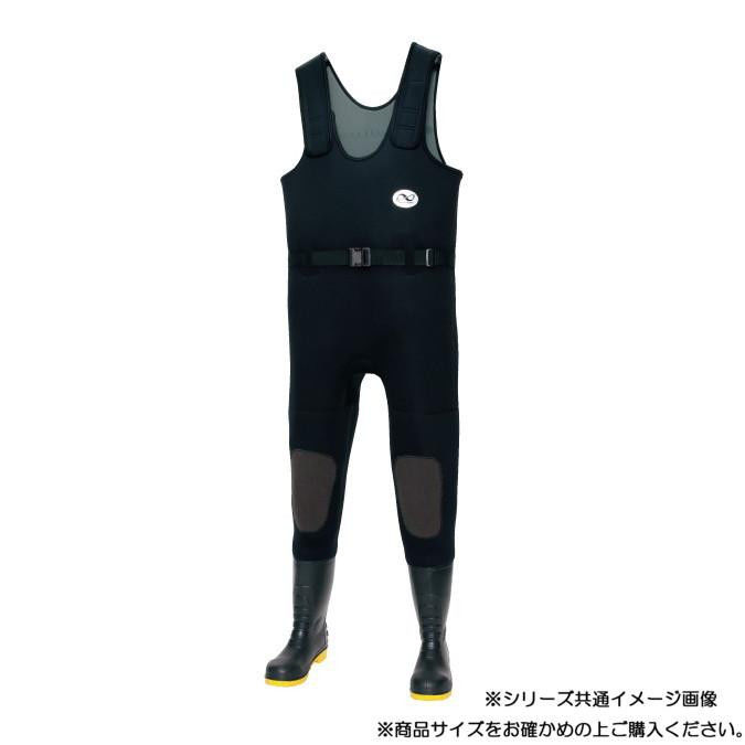 ＜＜ご注意下さい＞＞こちらの商品はメーカーよりお客様へ直接お届けの品になります。 当店での在庫はしておりません。在庫の有無はメーカー在庫のみになりますので、急な欠品や急に廃盤になる可能性がございます。こちらの商品の配送について○北海道・沖縄・離島につきましては、配送不可となりますので予めご了承お願いします。こちらの商品の包装(ラッピング)について○上記の理由(メーカーより直送)により包装はできませんので予めご了承お願いします。こちらの商品の不具合について○お届けしましたこちらの商品に不具合があった場合、商品到着日より1週間以内に当店にご連絡ください。メーカーが直接対応させて頂きます。○お客様がご自身で修理された場合、費用の負担は致しかねますので予めご了承下さい。丈夫で安心機能付きで水中の作業に最適な、セーフティーウェーダーです。鋼製先芯入り、鋼鉄製踏抜防止板入り尻当て、ひざ当てに摩耗に強いケブラー使用。肩ベルトは、面ファスナーで長さ調節が簡単にできる。PP製ウエストベルト付き。※個人の体質により着用時にかゆみ、かぶれ等皮膚に異常をきたすことがあります。その際はすぐに使用を中止し、専門の医師にご相談ください。サイズ：28.0cm、個装サイズ：60×60×20cm重量：個装重量：3000g素材・材質：CRスポンジ(4mm厚)+両面ジャージ靴部:PVC生産国：中国