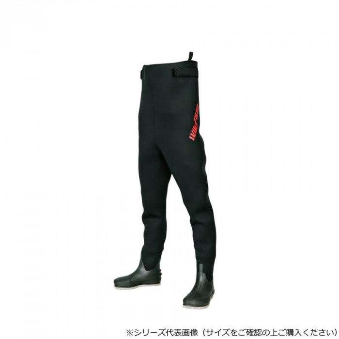 ＜＜ご注意下さい＞＞こちらの商品はメーカーよりお客様へ直接お届けの品になります。 当店での在庫はしておりません。在庫の有無はメーカー在庫のみになりますので、急な欠品や急に廃盤になる可能性がございます。こちらの商品の配送について○北海道・沖縄・離島につきましては、配送不可となりますので予めご了承お願いします。こちらの商品の包装(ラッピング)について○上記の理由(メーカーより直送)により包装はできませんので予めご了承お願いします。こちらの商品の不具合について○お届けしましたこちらの商品に不具合があった場合、商品到着日より1週間以内に当店にご連絡ください。メーカーが直接対応させて頂きます。○お客様がご自身で修理された場合、費用の負担は致しかねますので予めご了承下さい。干しやすいハンガーループタイプです。脱ぎやすいキックオフ仕様。調節可能なチェストベルトが付いています。※サイズは実寸の表示ではなく目安です。※股下は足の付け根から床までの長さです。※体型は個人差がありますので、部分によりタルミ等が出る場合がございます。※個人の体質により着用時にかゆみ、かぶれ等皮膚に異常をきたすことがあります。その際はすぐに使用を中止し、専門の医師にご相談ください。サイズ：足サイズ:25.0cm、身体サイズ:×、個装サイズ：60×60×20cm重量：個装重量：3000g素材・材質：CRスポンジ(4mm厚)+両面ジャージ生産国：中国