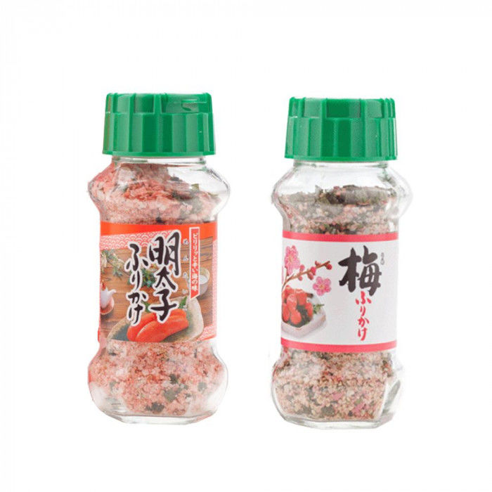 ＜＜ご注意下さい＞＞こちらの商品はメーカーよりお客様へ直接お届けの品になります。 当店での在庫はしておりません。在庫の有無はメーカー在庫のみになりますので、急な欠品や急に廃盤になる可能性がございます。こちらの商品の配送について○北海道・沖縄・離島につきましては、配送不可となりますので予めご了承お願いします。こちらの商品の包装(ラッピング)について○上記の理由(メーカーより直送)により包装はできませんので予めご了承お願いします。こちらの商品の不具合について○お届けしましたこちらの商品に不具合があった場合、商品到着日より1週間以内に当店にご連絡ください。メーカーが直接対応させて頂きます。○お客様がご自身で修理された場合、費用の負担は致しかねますので予めご了承下さい。あたたかいご飯におむすび、お弁当にふりかけて、お召し上がりください。【明太子ふりかけ】ごはんのともとして定評のある明太子(すけとうだらの卵)をふりかけにしました。【梅ふりかけ】梅・しその風味をいかした、ふりかけです。しそを使用し、鰹・胡麻・海苔で風味を高めています。内容量：明太子ふりかけ(85g)・梅ふりかけ(85g)×約15個サイズ：個装サイズ：34.8×17.2×43.5cm重量：個装重量：12000g仕様：賞味期間：製造日より360日生産国：日本栄養成分：栄養成分表(100g当たり)【明太子ふりかけ】熱量:322kcal、たんぱく質:8.8g、脂質:0.6g、炭水化物:70.4g、食塩相当量:13.5g【梅ふりかけ】熱量:353kcal、たんぱく質:12.4g、脂質:12.0g、炭水化物:48.8g、食塩相当量:21.9g原材料：名称：ふりかけ【明太子ふりかけ】でん粉(国内製造)、ぶどう糖、ポテトフレーク、食塩、パン粉、発酵調味料、青のり風味顆粒、辛子明太子、オキアミエキス、砂糖、醤油、のり、香辛料、鰹節粉末、デキストリン、鰹エキス粉末、トマトパウダー、かつお風味調味料、蛋白加水分解物/加工でん粉、調味料(アミノ酸等)、着色料(カロチノイド、ラック、紅麹、カラメル)、香料、酸味料、香辛料、甘味料(ステビア、カンゾウ)、(一部に乳成分・小麦・大豆を含む)【梅ふりかけ】梅風味顆粒(食塩、乳糖、砂糖、その他)(国内製造)、ごま、ポテトフレーク、かつお風味顆粒(乳糖、食塩、鰹節粉末、砂糖、その他)、ぶどう糖、脱脂小麦胚芽、乾燥加工梅、のり、食塩、あおさ、醤油、でん粉、砂糖、トマトパウダー、デキストリン/調味料(アミノ酸等)、加工でん粉、貝Ca、着色料(紅麹、カロチノイド、ラック、赤キャベツ、カラメル)、酸味料、香料、甘味料(ステビア、カンゾウ)、(一部に乳成分・小麦・さば・大豆・ゼラチン・ごまを含む)アレルギー表示：乳、小麦、ごま、さば、大豆、ゼラチン（原材料の一部に含んでいます）保存方法：直射日光などの高温や多湿を避けて、保存してください。製造（販売）者情報：製造者:株式会社みなり広島県東広島市河内町下河内636