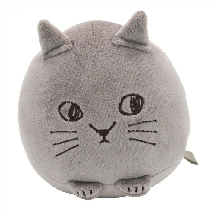 かわいいネコをコロコロと転がすだけで、隙間時間に気分をリフレッシュできます。中にはマッサージボールが入っています。※撮影環境やお使いのモニター環境により色合いが異なって見える場合がございます。ご了承ください。サイズ：W10 D10 H10.5 cm、個装サイズ：10×11×10cm重量：個装重量：130g素材・材質：生地:ポリエステル95%、ポリウレタン5%　中材:PVC、ポリエステル生産国：中国