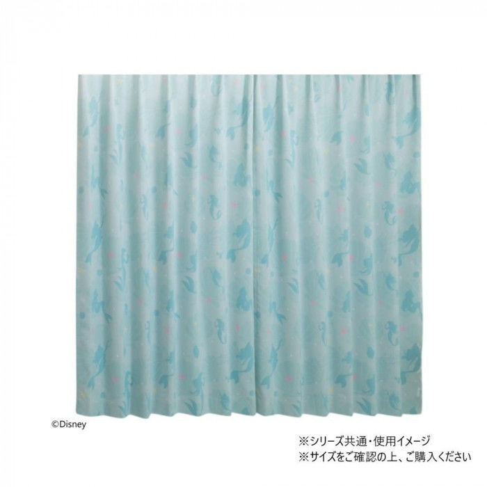 ディズニープリンセス リトルマーメイド アリエル 総柄遮光カーテン 100×135cm 2枚セット SB-711-D 【沖縄配送不可】