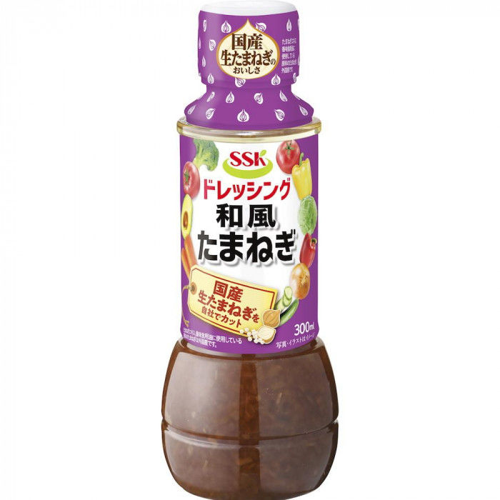 ＜＜ご注意下さい＞＞こちらの商品はメーカーよりお客様へ直接お届けの品になります。 当店での在庫はしておりません。在庫の有無はメーカー在庫のみになりますので、急な欠品や急に廃盤になる可能性がございます。こちらの商品の配送について○北海道・沖縄・離島につきましては、配送不可となりますので予めご了承お願いします。こちらの商品の包装(ラッピング)について○上記の理由(メーカーより直送)により包装はできませんので予めご了承お願いします。こちらの商品の不具合について○お届けしましたこちらの商品に不具合があった場合、商品到着日より1週間以内に当店にご連絡ください。メーカーが直接対応させて頂きます。○お客様がご自身で修理された場合、費用の負担は致しかねますので予めご了承下さい。自社加工の生たまねぎを使用した、かつおの風味が特徴の和風ドレッシングです。生たまねぎは製造工程で加熱加工しています。内容量：300mlサイズ：個装サイズ：28×21×19cm重量：個装重量：4600g仕様：賞味期間：製造日より360日セット内容：12個入生産国：日本原材料：名称：分離液状ドレッシング食用植物油脂(国内製造)、果糖ぶどう糖液糖、醤油、醸造酢、たまねぎ、食塩、かつお節エキス、たまねぎエキス、たんぱく加水分解物、しいたけエキス、香味食用油、香辛料、酵母エキス/調味料(アミノ酸)、増粘剤(キサンタン)、(一部に小麦・大豆・豚肉を含む)アレルギー表示：小麦、大豆、豚肉（原材料の一部に含んでいます）保存方法：常温で保存してください。製造（販売）者情報：エスエスケイフーズ株式会社静岡工場:静岡県焼津市高新田477-1藤枝工場:静岡県藤枝市高田957-1