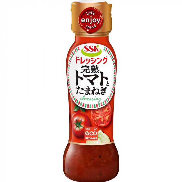 ＜＜ご注意下さい＞＞こちらの商品はメーカーよりお客様へ直接お届けの品になります。 当店での在庫はしておりません。在庫の有無はメーカー在庫のみになりますので、急な欠品や急に廃盤になる可能性がございます。こちらの商品の配送について○北海道・沖縄・離島につきましては、配送不可となりますので予めご了承お願いします。こちらの商品の包装(ラッピング)について○上記の理由(メーカーより直送)により包装はできませんので予めご了承お願いします。こちらの商品の不具合について○お届けしましたこちらの商品に不具合があった場合、商品到着日より1週間以内に当店にご連絡ください。メーカーが直接対応させて頂きます。○お客様がご自身で修理された場合、費用の負担は致しかねますので予めご了承下さい。完熟トマトにたまねぎの食感とにんじんの具材感を加え、バジルとガーリックで野菜の風味を引き立てたドレッシングです。トマトの美味しさをぎゅっとつめこんだ、トマト好きのためのドレッシングです。内容量：160mlサイズ：個装サイズ：22×17×17cm重量：個装重量：2600g仕様：賞味期間：製造日より240日セット内容：12個入生産国：日本原材料：名称：分離液状ドレッシング食用植物油脂(国内製造)、果糖ぶどう糖液糖、醸造酢、にんじんペースト、トマトペースト、食塩、赤ピーマンペースト、乾燥たまねぎ、発酵調味料、チキンエキス、たまねぎエキス、にんにく、酵母エキス、香辛料、乾燥バジル/調味料(アミノ酸等)、増粘剤(キサンタン)、(一部に大豆・鶏肉を含む)アレルギー表示：大豆、鶏肉（原材料の一部に含んでいます）保存方法：常温で保存してください。製造（販売）者情報：エスエスケイフーズ株式会社静岡工場:静岡県焼津市高新田477-1藤枝工場:静岡県藤枝市高田957-1